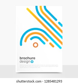 Abstract Vector Brochure Templates. Elegant Vector Brochure Mockup. Business Brochure Design. EPS10