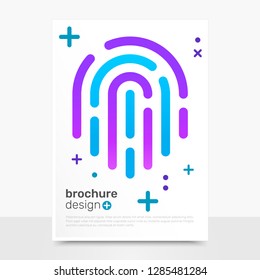 Abstract Vector Brochure Templates. Minimal Vector Brochure Mockup. Business Brochure Design. EPS10