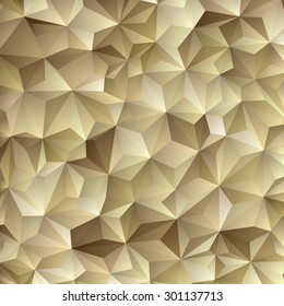 Abstract Vector Brown Military Camouflage Background Made of Geometric Triangles Shapes