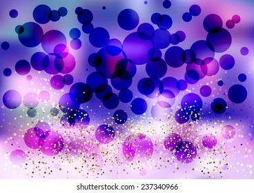 abstract vector bubbles background