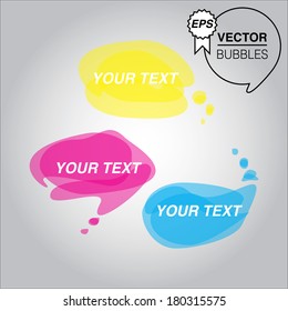 Abstract Vector Bubbles for designers