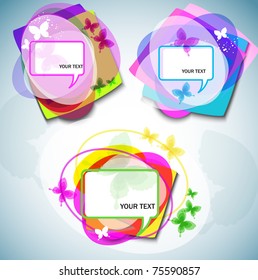 Abstract vector bubbles for speech