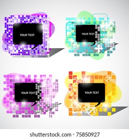 Abstract vector bubbles for speech