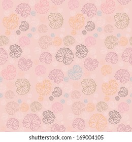 Abstract Vector Burdock Retro Seamless Background