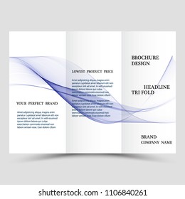 Abstract vector business background banner beautiful blue wave