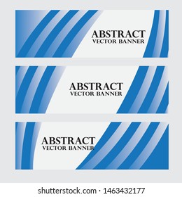 Abstract vector business background banner beautiful blue wave
