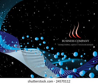 Abstract vector business background on sea theme