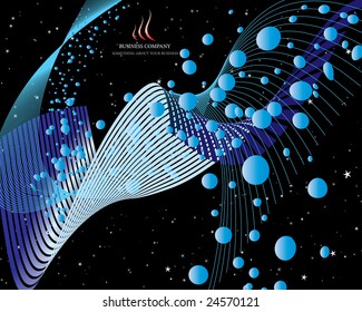 Abstract vector business background on sea theme
