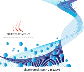 Abstract vector business background on sea theme