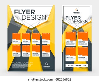 Abstract vector business brochures cover or banner design templates. Business flyer and poster with abstract colorful background