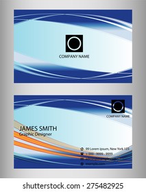 Abstract vector  business card 