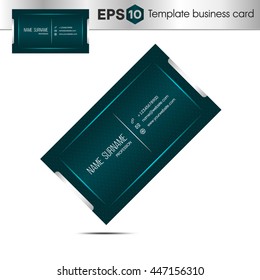 Abstract vector business card