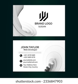 Abstract Vector Business Card Design Template 