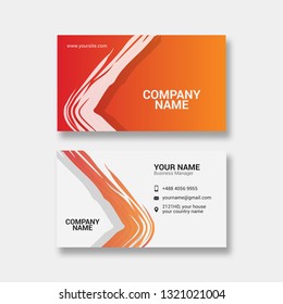 Abstract vector Business Card, Vector, result, design templates with white background.