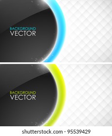 Abstract vector business cards