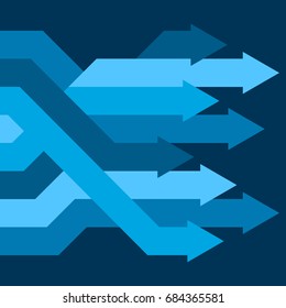 Abstract vector business concept: success, growth or progress.