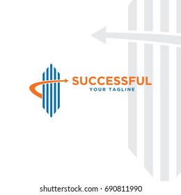 abstract vector business or finance logo template