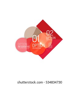 Abstract vector business geometric infographics for workflow layout, diagram, number options or web design