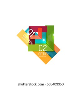 Abstrakte, geschäftsgeometrische Vektorgrafiken für das Workflowlayout, -diagramm, Zahlenoptionen oder Webdesign