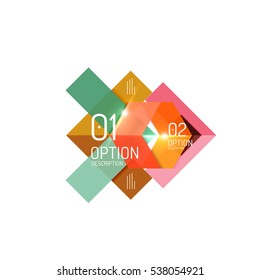 Abstract vector business geometric infographics for workflow layout, diagram, number options or web design