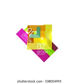 Abstract vector business geometric infographics for workflow layout, diagram, number options or web design
