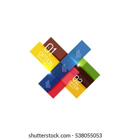 Abstract vector business geometric infographics for workflow layout, diagram, number options or web design