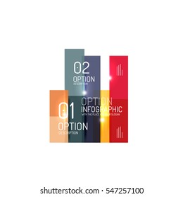 Abstract vector business geometric infographics for workflow layout, diagram, number options or web design
