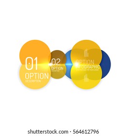 Abstract vector business geometric infographics for workflow layout, diagram, number options or web design