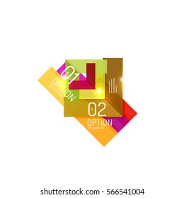 Resumen de infografías de negocio de vectores para diseño de flujo de trabajo, diagrama, opciones de número o diseño web