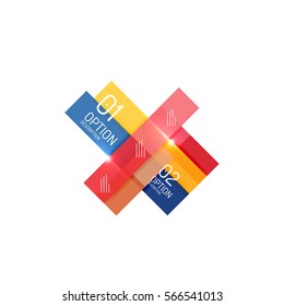 Abstract vector business geometric infographics for workflow layout, diagram, number options or web design