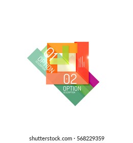 Abstract vector business geometric infographics for workflow layout, diagram, number options or web design