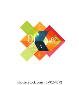Abstrakte, geschäftsgeometrische Vektorgrafiken für das Workflowlayout, -diagramm, Zahlenoptionen oder Webdesign