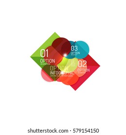 Abstract vector business geometric infographics for workflow layout, diagram, number options or web design