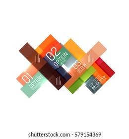 Abstract vector business geometric infographics for workflow layout, diagram, number options or web design