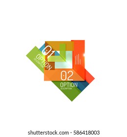 Abstract vector business geometric infographics for workflow layout, diagram, number options or web design