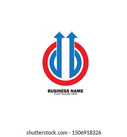 Abstract vector business logo concept illustration
