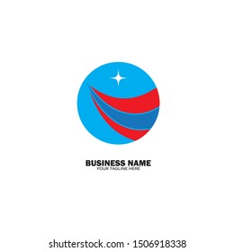 Abstract vector business logo concept illustration
