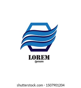 Abstract vector business logo concept illustration
