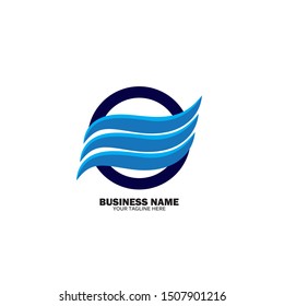 Abstract vector business logo concept illustration
