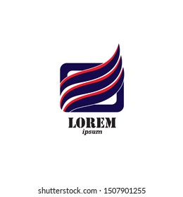 Abstract vector business logo concept illustration
