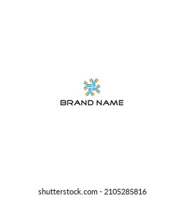 Abstract vector business logo element. Swirl logotype idea. Spin Letter Y Human Symbol.