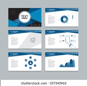 abstract vector business  presentation template slides background design .blue color.info graphic