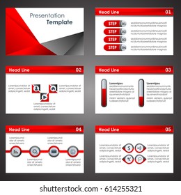 abstract vector business presentation template slides background design