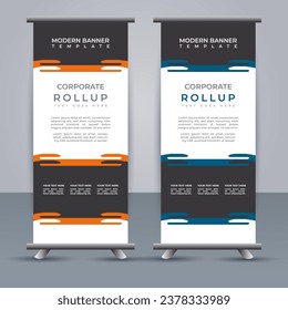 Abstrakte Vektorgrafik-Business-Roll-Up-Display Standdesign für Präsentationszwecke