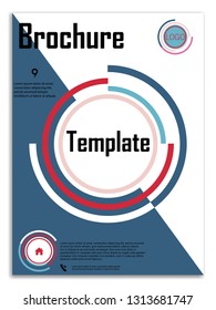 Abstract vector business template. Brochure layout, cover modern design annual report, poster, A4 flyer with color squares, triangles, diagonal geometric shapes lines with texture background.