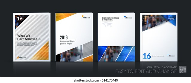 Abstract vector business template. Brochure layout, cover modern design annual report, poster, A4 flyer with colourful squares, triangles, diagonal geometric shapes, lines with texture background.