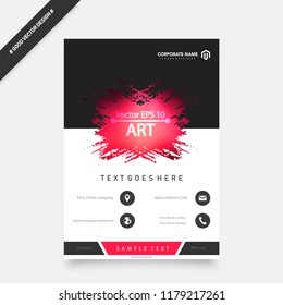 Abstract vector business template set. Brochure layout, cover modern design annual report, poster, A4 flyer with green squares, triangles, diagonal geometric shapes lines with texture background.