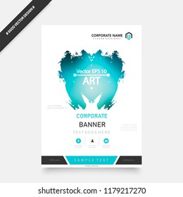 Abstract vector business template set. Brochure layout, cover modern design annual report, poster, A4 flyer with green squares, triangles, diagonal geometric shapes lines with texture background.