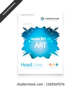 Abstract vector business template set. Brochure layout, cover modern design annual report, poster, A4 flyer with green squares, triangles, diagonal geometric shapes lines with texture background.