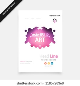 Abstract vector business template set. Brochure layout, cover modern design annual report, poster, A4 flyer with green squares, triangles, diagonal geometric shapes lines with texture background.